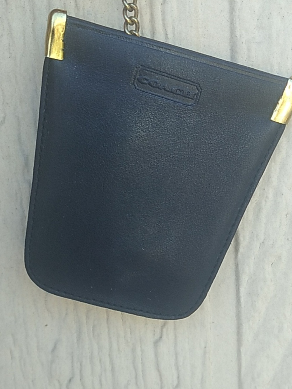 Vintage Coach Leather Keychain Coin Purse